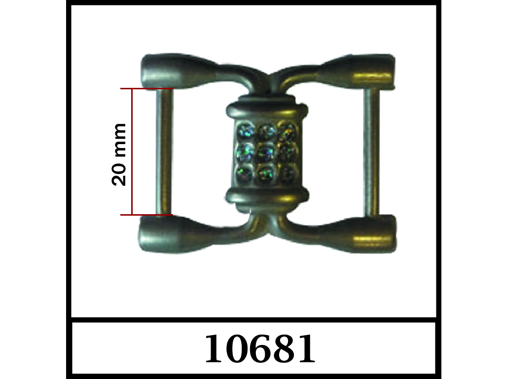 10681 - 20 mm / DIŞ ÖLÇÜ : 41 mm x 32mm