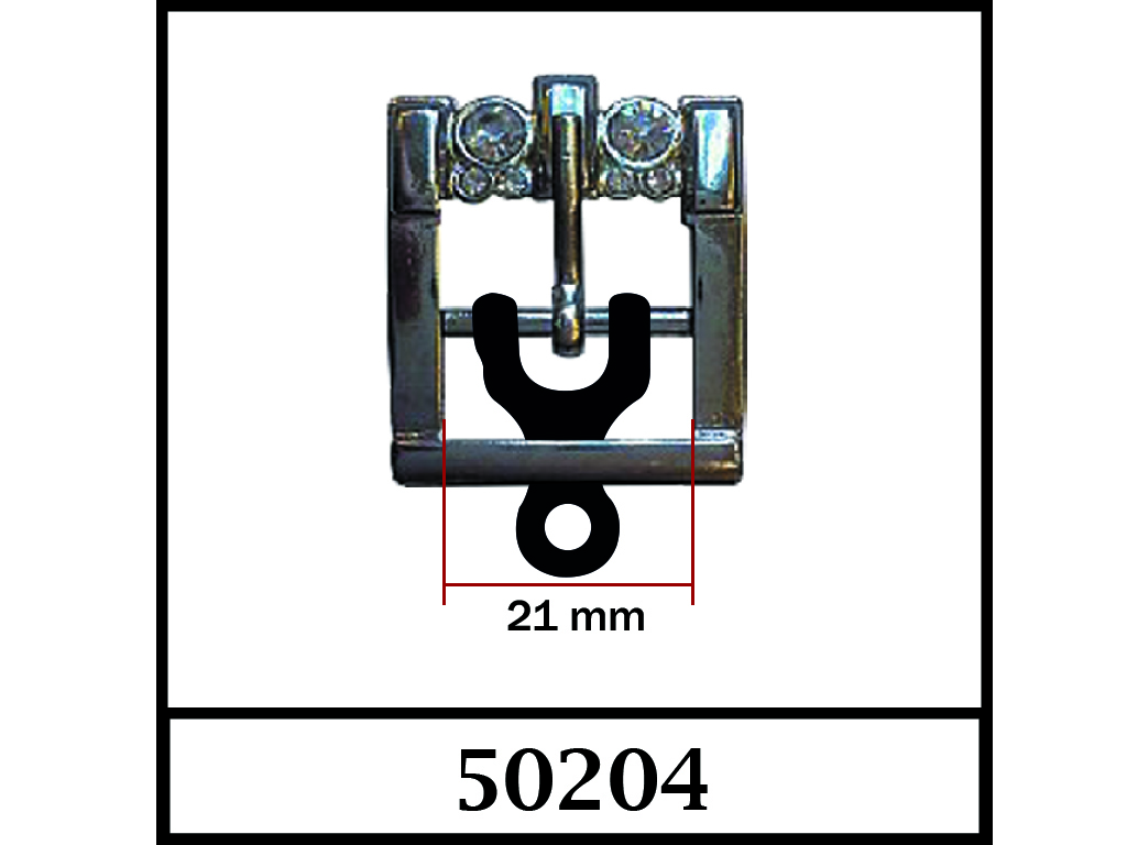   50204 - 21 mm / DIŞ ÖLÇÜ : 34 mm x 30 mm