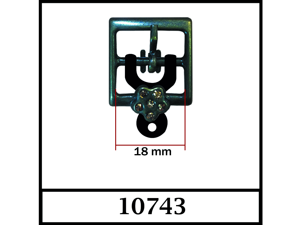  10743 - 18 mm / DIŞ ÖLÇÜ : 28 mm x 22 mm
